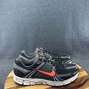 Nike Air Zoom Vomero 5 Black Picante Red Iron Grey FB9149-001 Men's Size 15